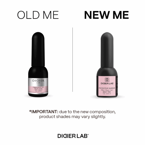 didier lab smart fiber base üvegszálas alapozó zselé, milky pink, 10 ml