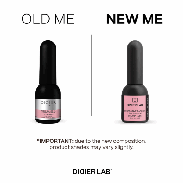 didier lab smart fiber base üvegszálas alapozó zselé, shimmer nude, 10 ml