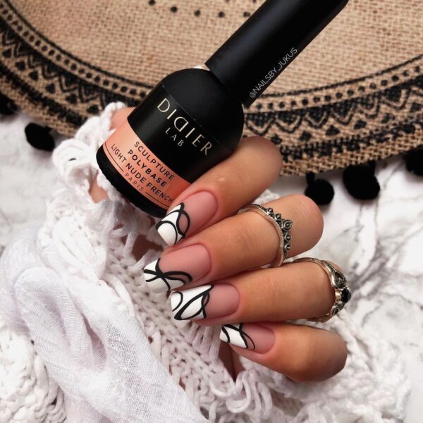 didier lab sculpture polybase, light nude french, 10 ml