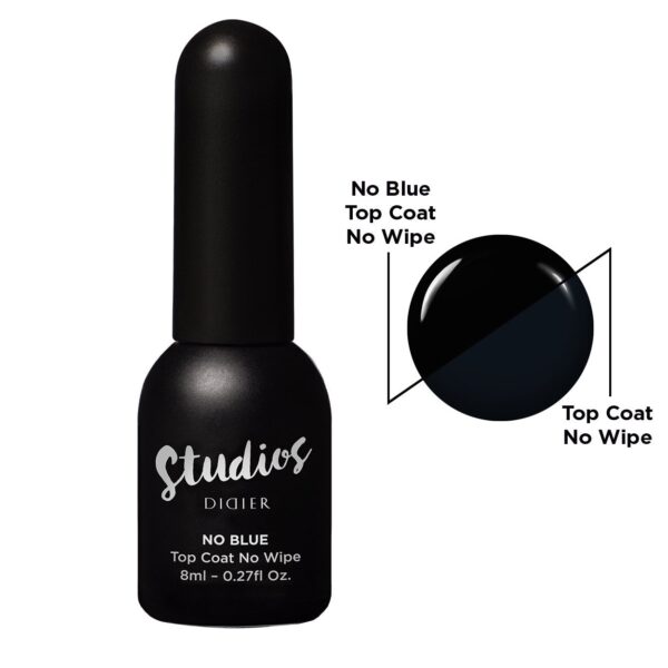 studios didier top coat no blue kékes árnyalat nélküli fedőréteg, 10 ml