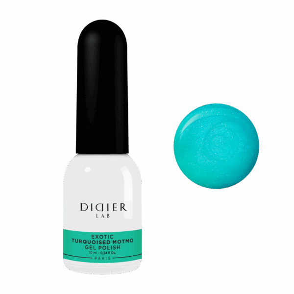 didier lab exotic gél lakk turquoised motmo, 10 ml