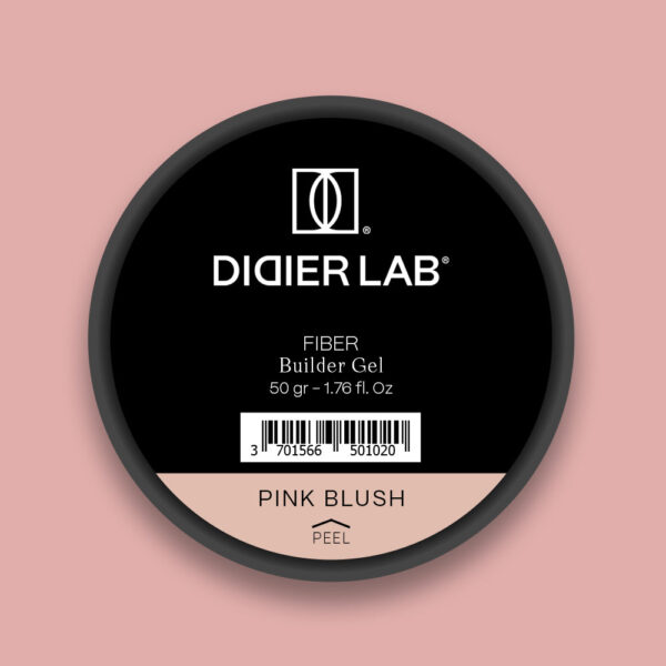 didier lab fiber builder gel üvegszálas építőzselé, pink blush, 50gr