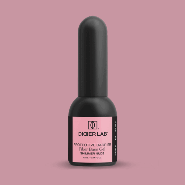 didier lab smart fiber base üvegszálas alapozó zselé, shimmer nude, 10 ml