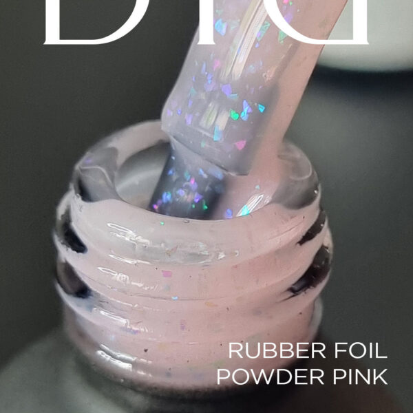 didier lab rubber base foil, powder pink, 10 ml