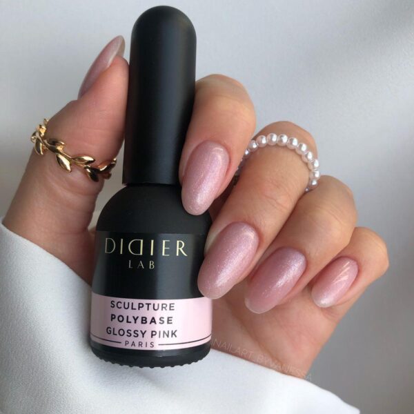 didier lab sculpture polybase, glossy pink, 10 ml