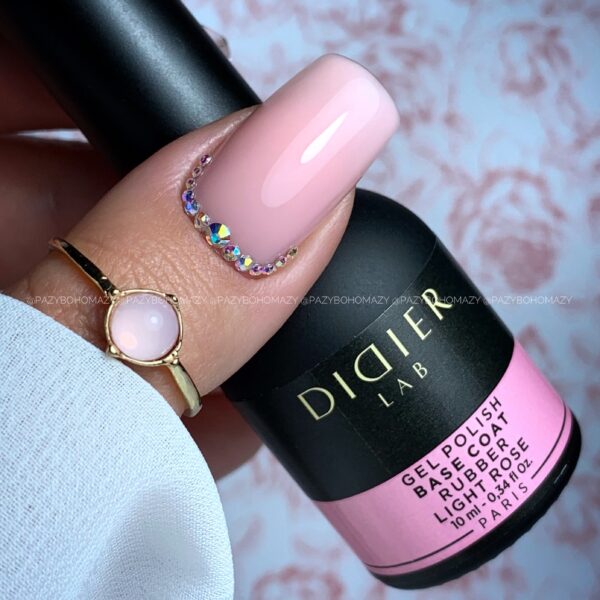 rubber base alapozó lakk valódi gumival, light rose, 10 ml