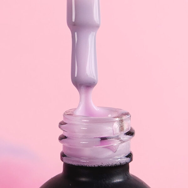 rubber base gél lakk alap valódi gumival, icy lilac, 10 ml