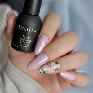didier lab pop star top coat no wipe csillogó fedőzselé, no.2, 8 ml