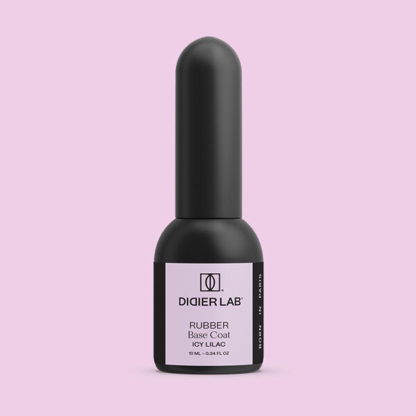 rubber base gél lakk alap valódi gumival, icy lilac, 10 ml