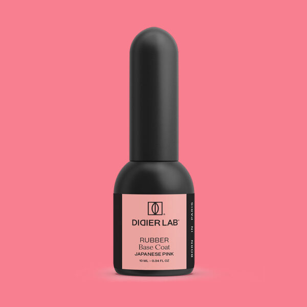 rubber base gél lakk alap valódi gumival, japanese pink, 10 ml