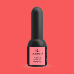 Rubber Base gél lakk alap valódi gumival, Magic Coral, 10 ml