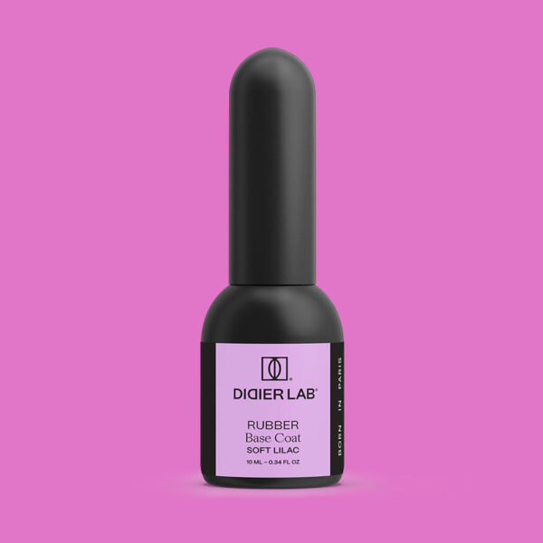 rubber base gél lakk alap valódi gumival, soft lilac, 10 ml