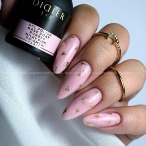 rubber base alapozó lakk valódi gumival, milky pink, 10 ml