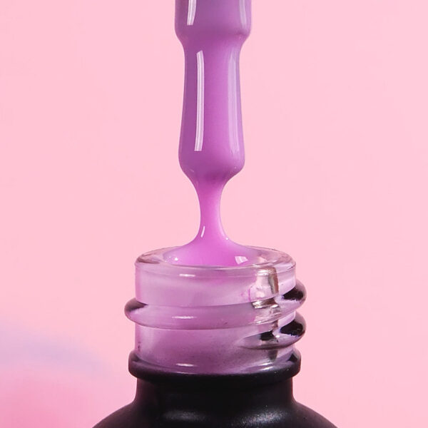 rubber base gél lakk alap valódi gumival, soft lilac, 10 ml