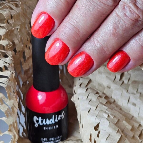 studios didier hibrid gél lakk, sangria coral, 8 ml