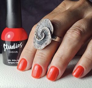 studios didier hibrid gél lakk, sangria coral, 8 ml