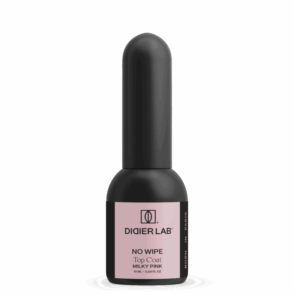 didier lab top coat no wipe, milky pink, 10 ml