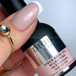 didier lab smart fiber base üvegszálas alapozó zselé, milky pink, 10 ml