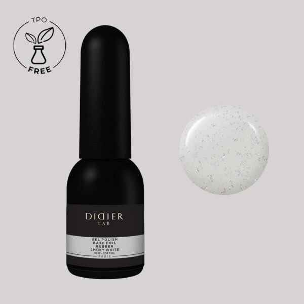 didier lab rubber base foil, smoky white, 10 ml