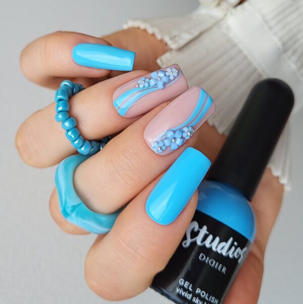 studios didier hibrid gél lakk, vivid sky blue, 8 ml